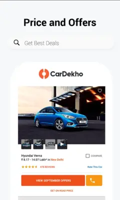 CarDekho android App screenshot 2
